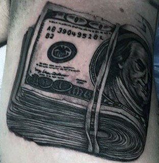 Stack of Money Tattoo